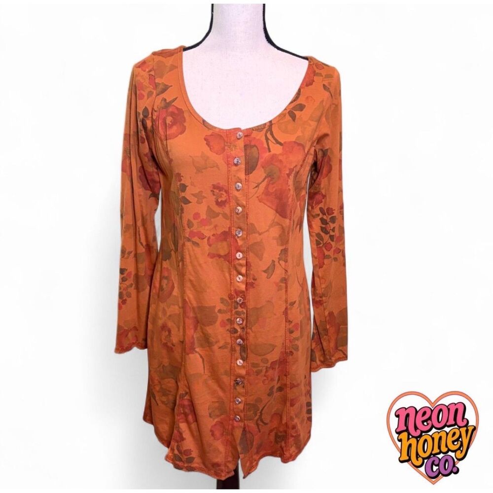 Vintage CMC Color Me Cotton Floral Tunic Top – Size Large